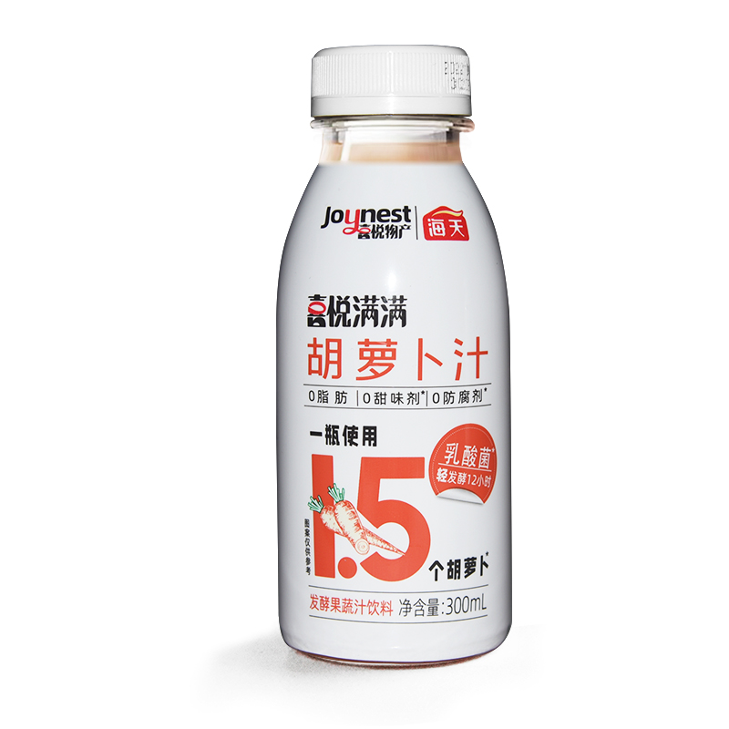 海天喜悦满满胡萝卜汁发酵果蔬汁饮料300ml