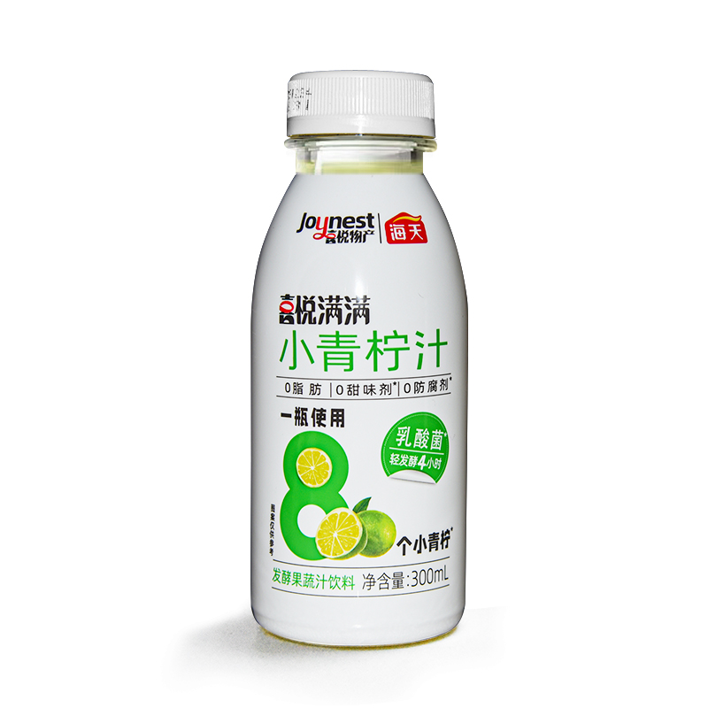 海天喜悦满满小青柠汁发酵果蔬汁饮料301ml